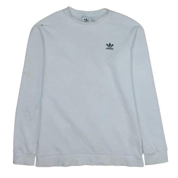 Adidas 90's Lightweight Crew Neck Sweatshirt Medium White