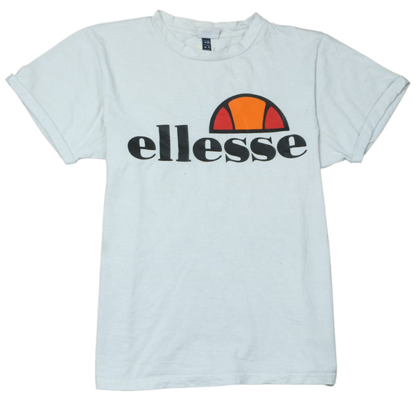 Ellesse Vintage 90's Women's Spellout Short Sleeve White T-Shirt L
