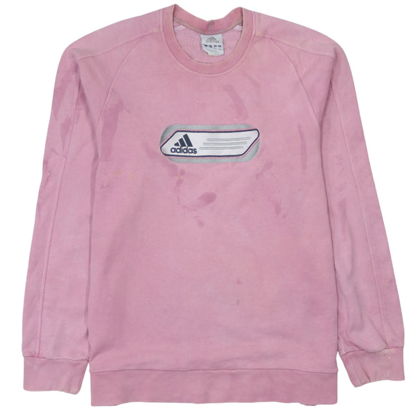 Adidas 90's Lightweight Crew Neck Sweatshirt Medium Pink