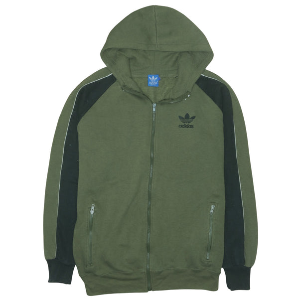 Adidas 90's Vintage Sportswear Green Full Zip Up Hoodie - Men's Large