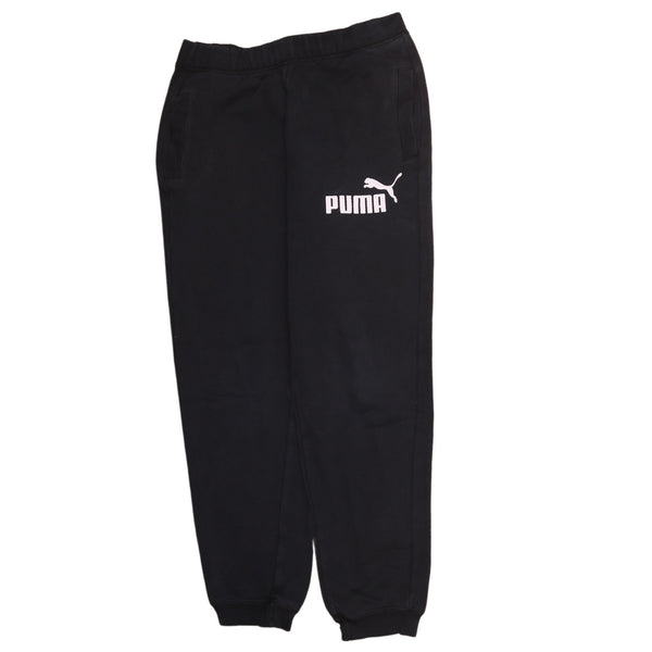 Puma 90's Vintage Black Joggers Sweatpants Women's Large Casual Fit