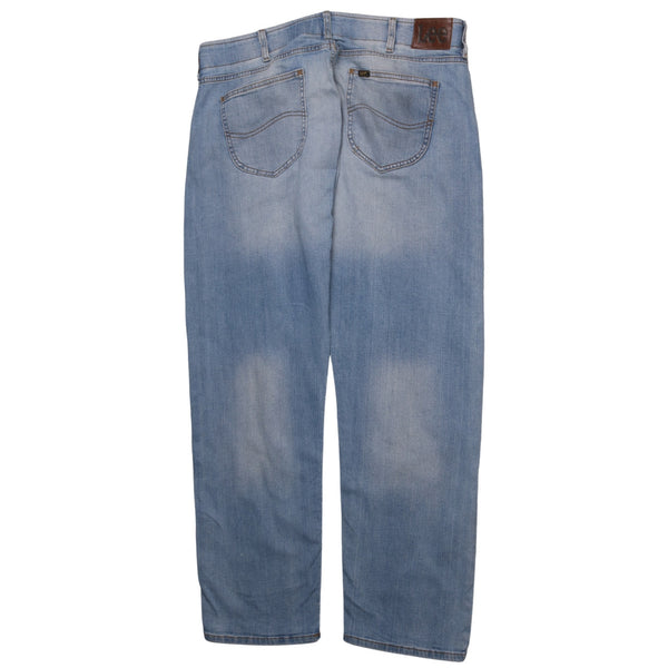 Lee Men's 90's Vintage Blue Baggy Straight Leg Pants 40 Inch Waist