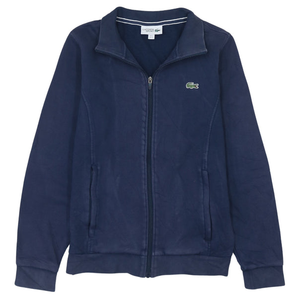 Vintage Lacoste 90's Navy Blue Lightweight Full Zip XSmall Sweatshirt
