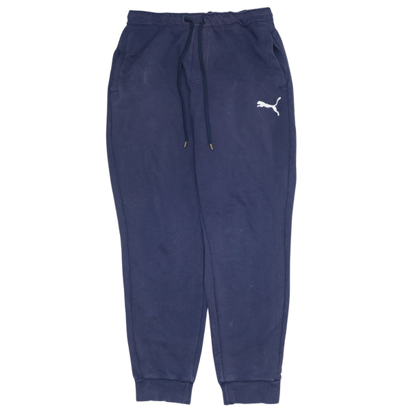 Puma 90's Vintage Navy Blue Medium Joggers Sweatpants Mens Casual