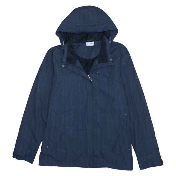 Vintage Umbro 90's Hooded Full Zip Windbreaker - Navy Blue, Women's Large