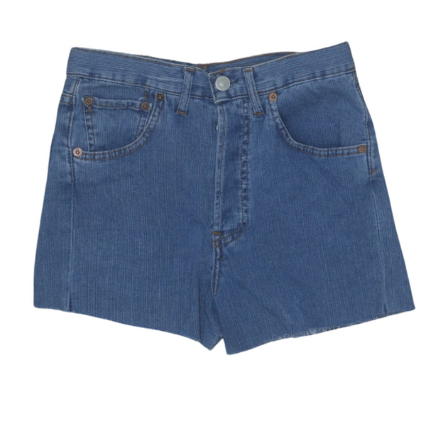 Levi's 90's 501 Blue Baggy Chino Shorts Men Size 28 Vintage Cotton