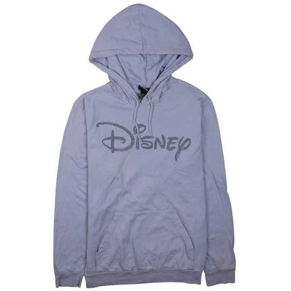 Disney 90's Blue Spellout Pullover Hoodie Mens Large, Vintage Wear