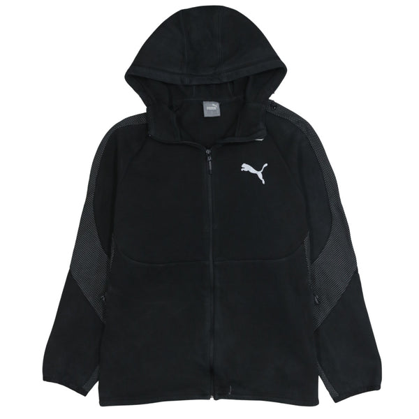 Puma 90's Sportswear Full Zip Up Hoodie XLarge Black