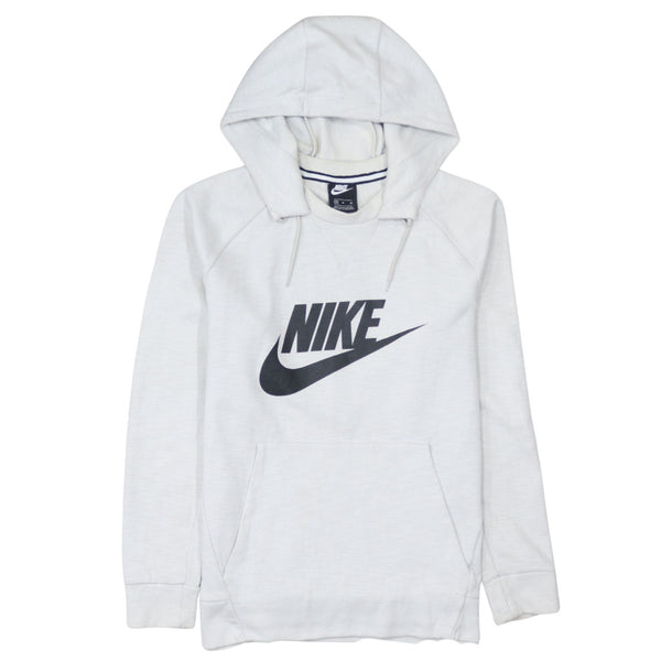 Nike 90's Center Middle Swoosh Pullover Hoodie Medium White
