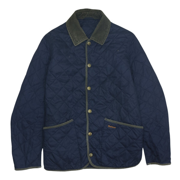 Barbour 90's Lightweight Button Up Windbreaker Medium  Navy Blue