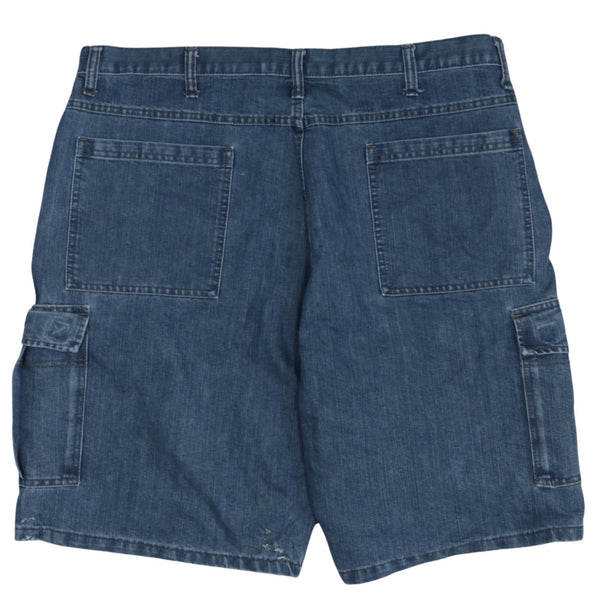 Vintage Wrangler 90's Blue Baggy Chino Shorts Size 38
