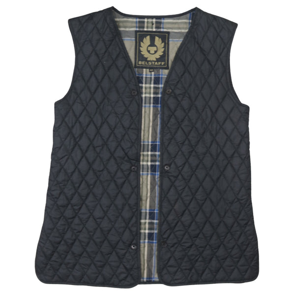 Belstaff 90's Vest Sleeveless Plain Gilet Small  Black