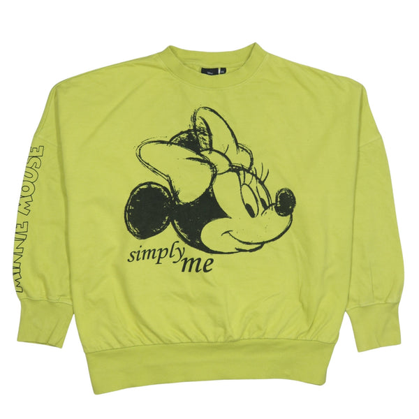Disney 90's Minnie Mouse Crew Neck Sweatshirt XXLarge (2XL) Green