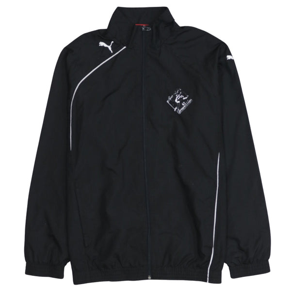 Puma 90's Lightweight Full Zip Up Windbreaker Medium Black
