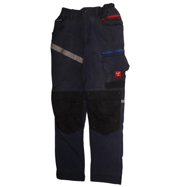 Vintage 90's Baggy Straight Leg Trousers Pants Men's 30 Navy Blue