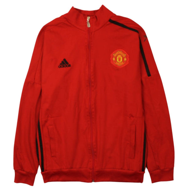 Adidas Vintage 90's Manchester United Full Zip Sweatshirt XLarge Red