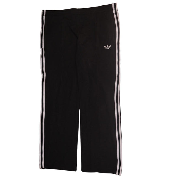 Adidas Vintage 90's Straight Leg Baggy Black Trousers Medium Mens