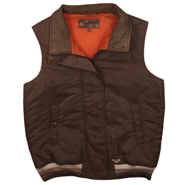 Vintage 90's Active Brown Gilet Men's M Vest Sleeveless Button Up
