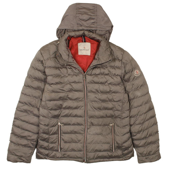 Moncler 90's Lightweight Full Zip Up Puffer Jacket Small (missing sizing label) Grey