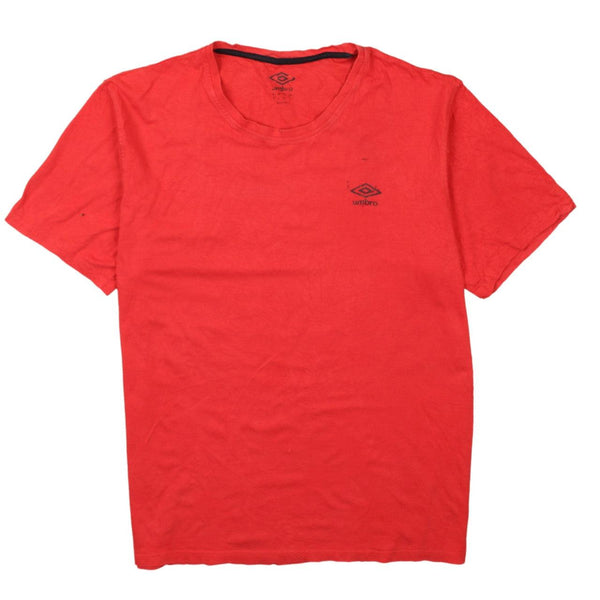 Umbro Vintage 90's Red Crew Neck Short Sleeve T-Shirt XL Large