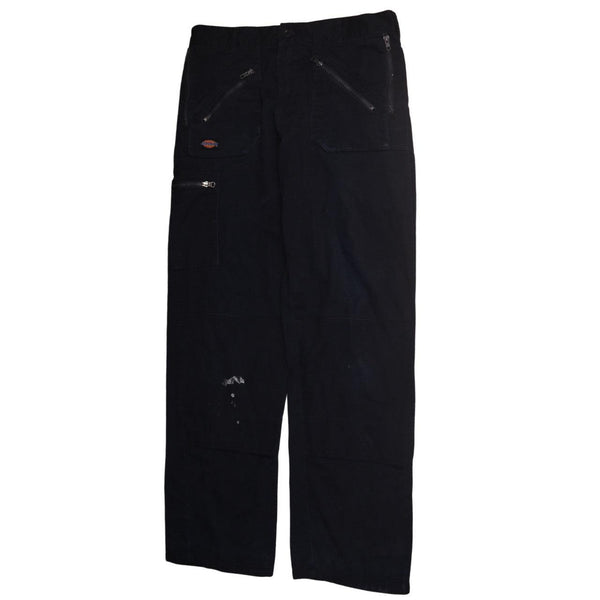 Dickies Men's 90s Baggy Straight Leg Trousers Pants 44 Navy Blue
