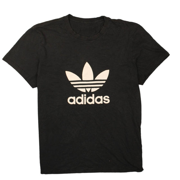 Adidas 90's Spellout Short Sleeves T Shirt XLarge (missing sizing label) Black
