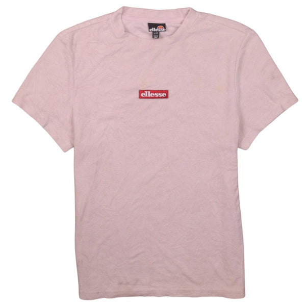Ellesse Vintage 90's Pink Crew Neck Short Sleeve Women's T-shirt Large