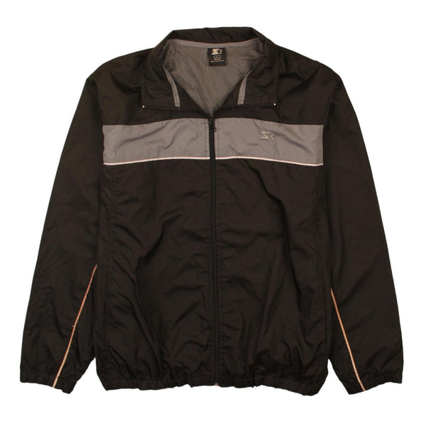 Starter 90's Lightweight Full Zip Up Windbreaker Large Black