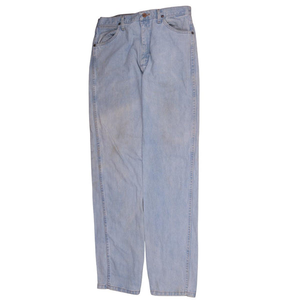 Wrangler Men's Vintage 90's Blue Baggy Straight Leg Pants 34