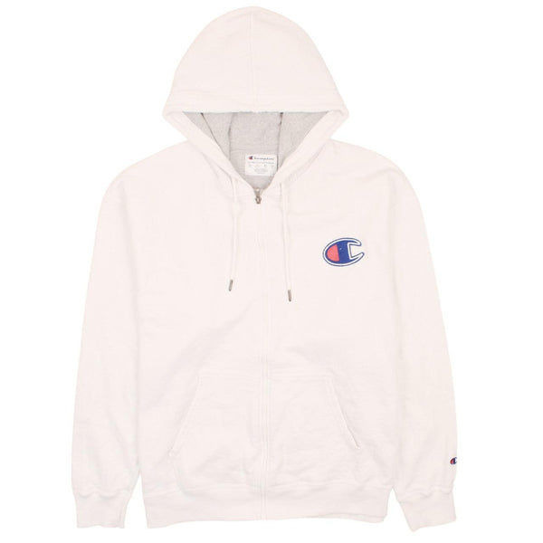Champion 90's Drawstring Pockets Pullover Hoodie XXLarge (2XL) White
