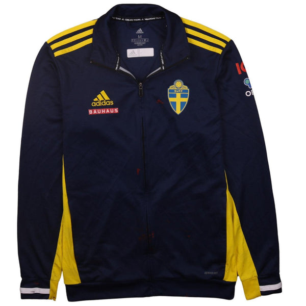 Adidas 90's Vintage Lightweight Navy Blue Zip Up Sweatshirt Medium