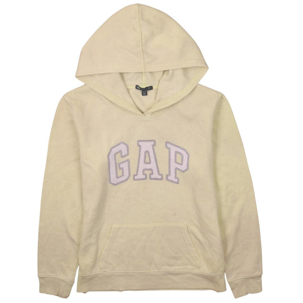 Authentic Gap 90's Vintage Spellout Pullover Hoodie, Medium Yellow