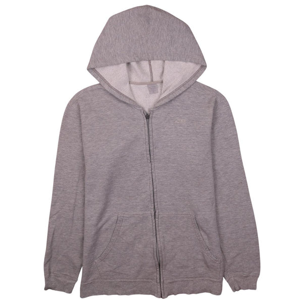 Champion 90's Vintage Grey XLarge Full Zip Hoodie with Drawstring Pockets