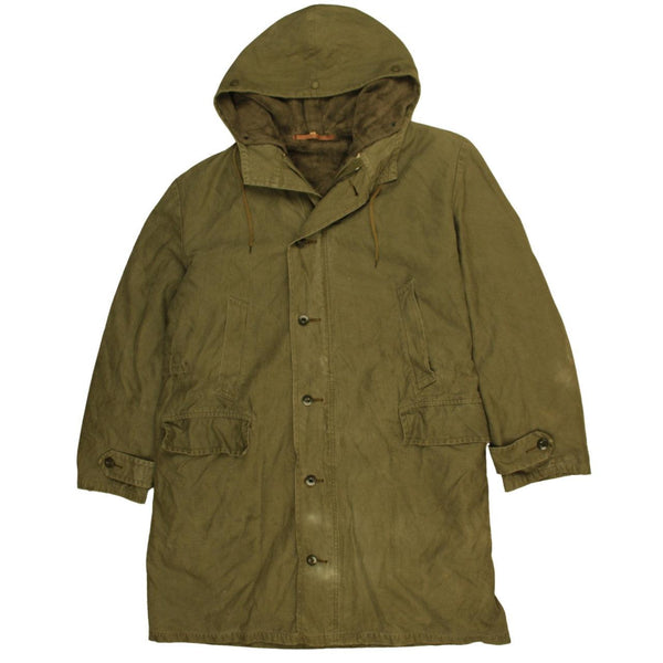 Vintage 90's Green Hooded Button-Up Windbreaker XLarge Unisex