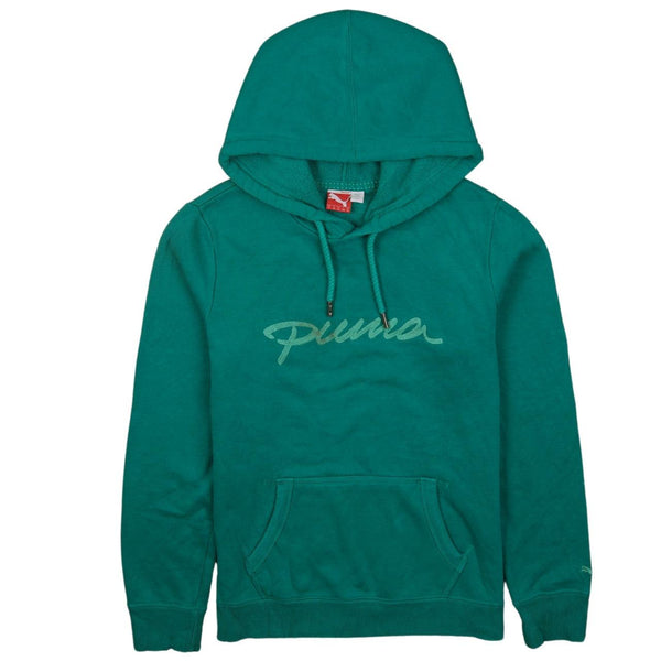 Champion Vintage 90's Spellout Green Pullover Hoodie Women’s Small