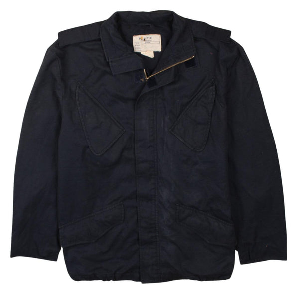 Active 90's Navy Blue Windbreaker XL Full Zip Plain Vintage Jacket