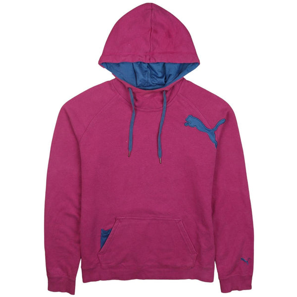 Authentic Puma 90's Vintage Women's Pullover Hoodie Large Purple