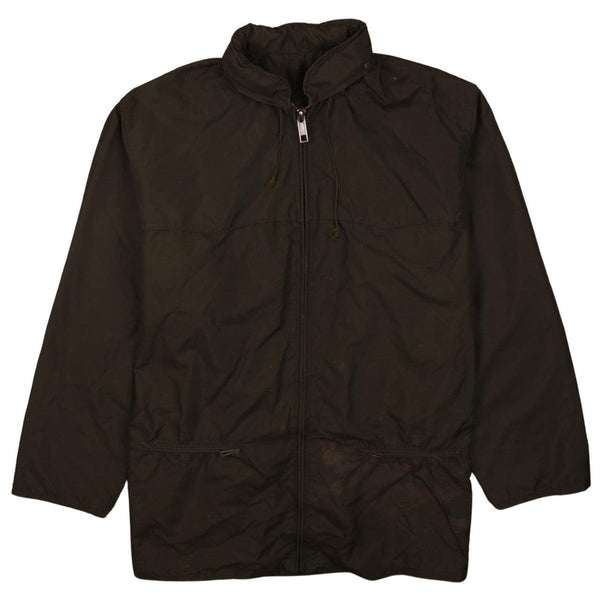 Vintage 90's Active Full Zip Green Windbreaker Jacket Men's XL