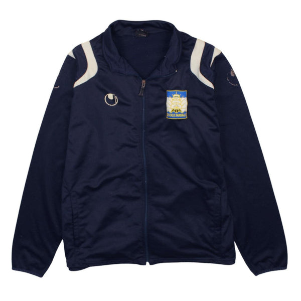 Active 90's Men's Medium Lightweight Full Zip Sweatshirt Navy Blue