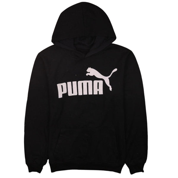 Puma 90's Spellout Pullover Hoodie XLarge (missing sizing label) Black