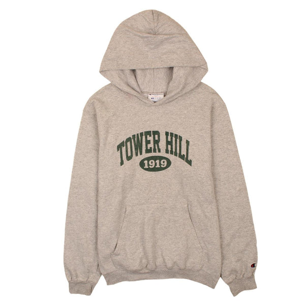 Champion Vintage 90's Tower Hill Pullover Hoodie Grey, Girl's Large