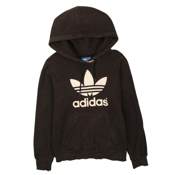 Adidas Vintage 90's Black Spellout Pullover Hoodie Women's Small
