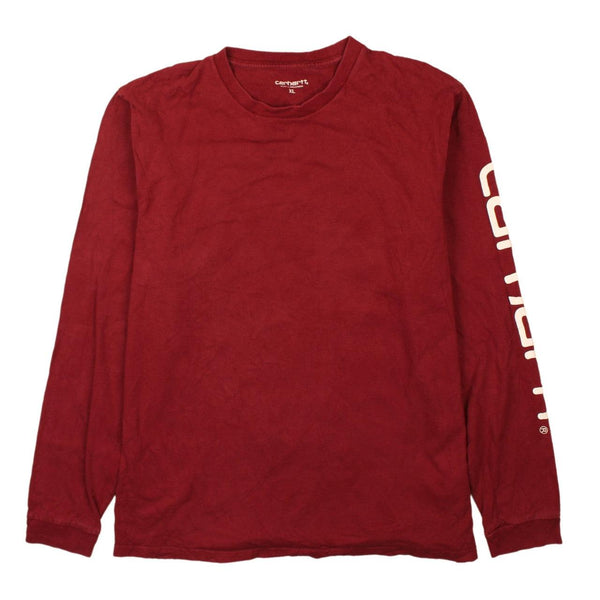 Carhartt 90's Heavyweight Crew Neck Sweatshirt XLarge Burgundy Red