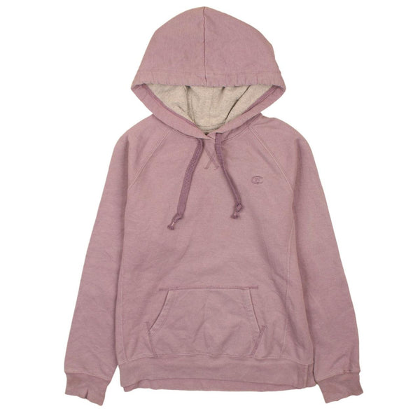 Champion Women's Large Purple 90's Vintage Pullover Hoodie Drawstring