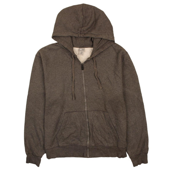 Champion 90's Drawstring Pockets Full Zip Up Hoodie XLarge Grey