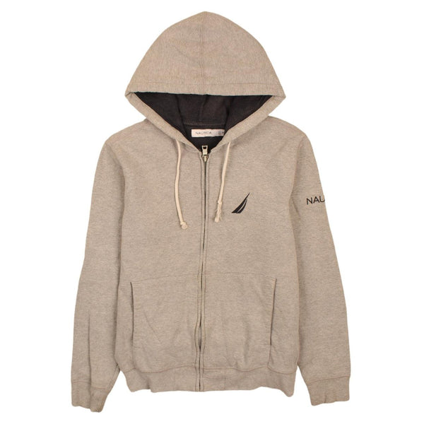 Nautica 90's Vintage Sportswear Grey Zip Up Hoodie XS