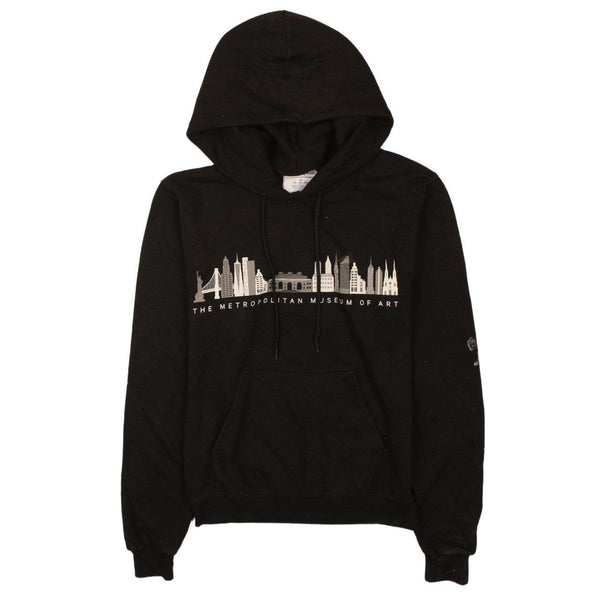 Champion Vintage 90's Black Pullover Hoodie with Drawstring Pockets XSmall