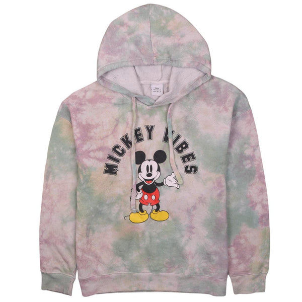 Disney 90's Mickey Mouse Pullover Hoodie XLarge Grey