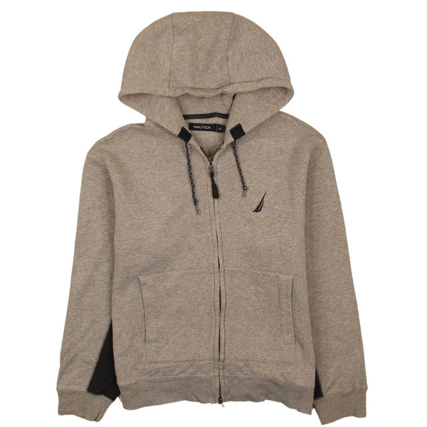Nautica Vintage 90's Sportswear Grey Full Zip Hoodie XSmall