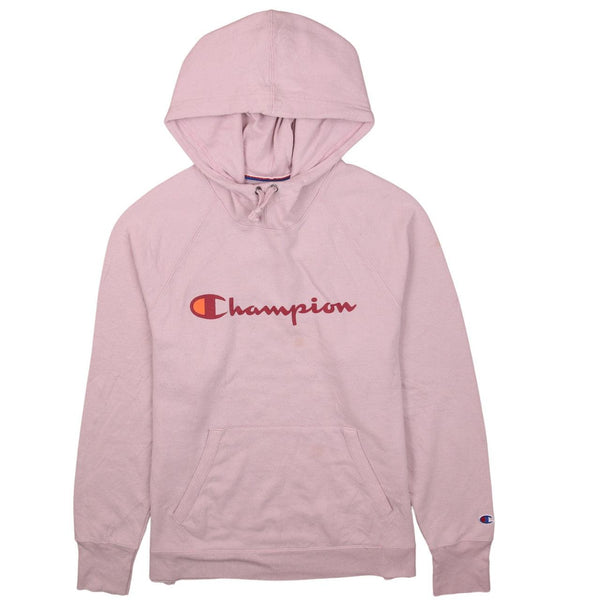 Champion 90's Pink Spellout Hoodie Men’s XL Vintage Pullover